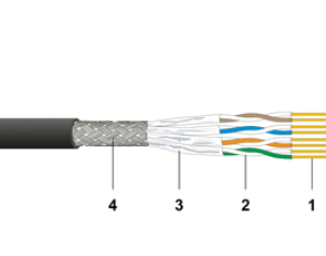 19429500FL Datwyler Cat6A SFTP 4P AWG23 LS0H, Black, PE Outdoor 500 meter.